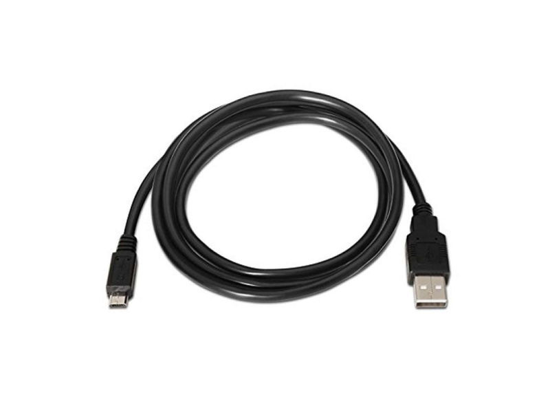 Cable USB 2.0 Nanocable 10.01.0503/ USB Macho - MicroUSB Macho/ 3m/ Negro