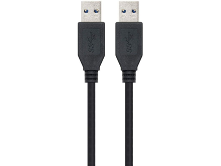 Cable USB 3.0 Nanocable 10.01.1002-BK/ USB Macho - USB Macho/ 2m/ Negro