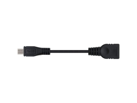 Cable USB 2.0 Nanocable 10.01.3500/ MicroUSB Macho - USB Hembra/ 15cm/ Negro