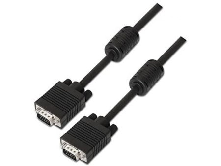 Cable SVGA Nanocable 10.15.0101/ VGA Macho - VGA Macho/ 1m/ Negro