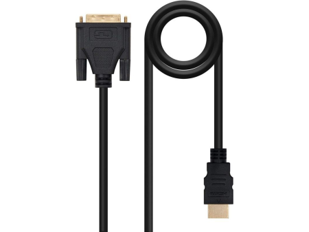 Cable HDMI Nanocable 10.15.0503/ DVI Macho - HDMI Macho/ 3m/ Negro