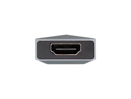 Docking USB Tipo-C Aisens ASUC-4P002-GR/ 1xHDMI/ 2xUSB/ 1xUSB Tipo-C PD/ Gris