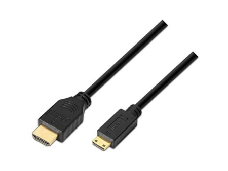 Cable HDMI Nanocable 10.15.0902/ HDMI Macho - Mini HDMI Macho/ 1.8m/ Negro