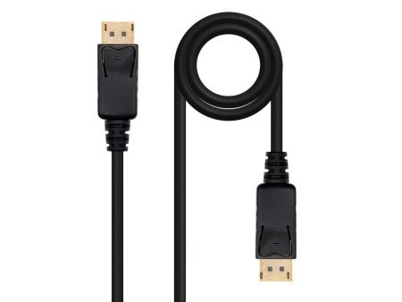 Cable DisplayPort 1.2 4K Nanocable 10.15.2300/ DisplayPort Macho - DisplayPort Macho/ 50cm/ Negro