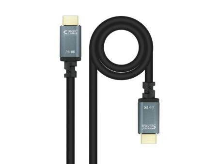 Cable HDMI 2.1 8K Nanocable 10.15.8001/ HDMI Macho - HDMI Macho/ 1m/ Negro