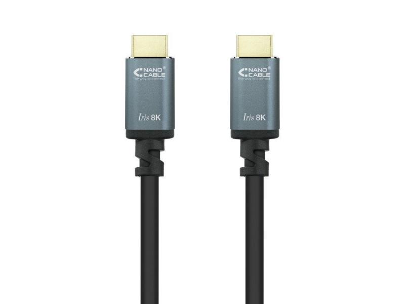 Cable HDMI 2.1 8K Nanocable 10.15.8001-L150/ HDMI Macho - HDMI Macho/ 1.5m/ Negro