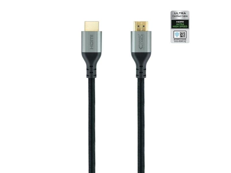 Cable HDMI 2.1 8K Nanocable 10.15.8101-L150/ HDMI Macho - HDMI Macho/ 1.5m/ Certificado/ Negro