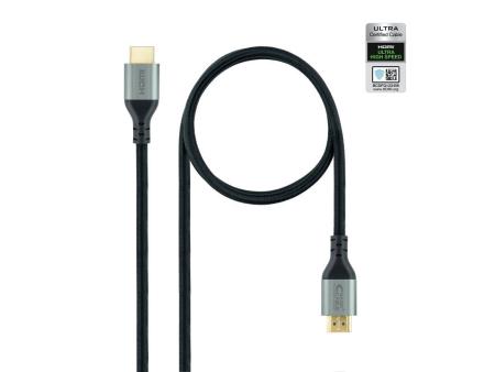 Cable HDMI 2.1 8K Nanocable 10.15.8101-L150/ HDMI Macho - HDMI Macho/ 1.5m/ Certificado/ Negro