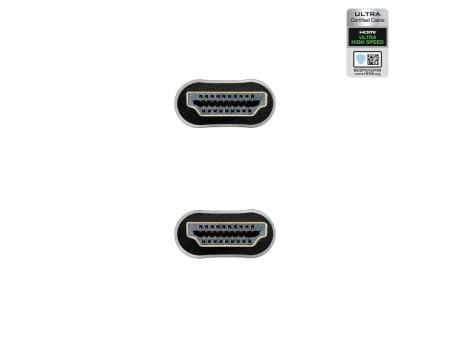 Cable HDMI 2.1 8K Nanocable 10.15.8103/ HDMI Macho - HDMI Macho/ 3m/ Certificado/ Negro