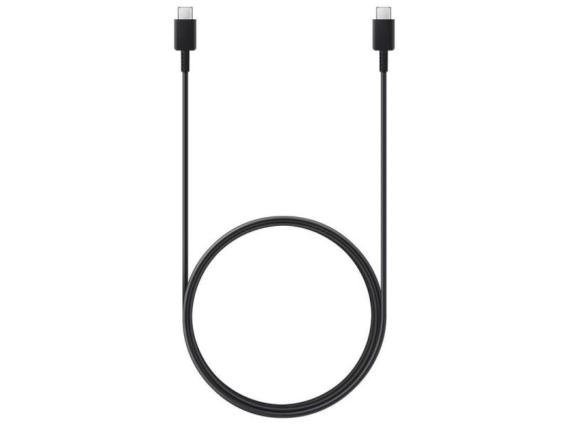 Cable USB 2.0 Tipo-C Samsung EP-DX310JBEGEU/ USB Tipo-C Macho - USB Tipo-C Macho/ 1.8m/ Negro