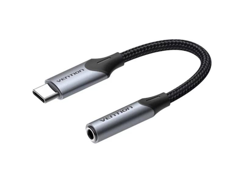 Conversor USB Tipo-C Vention BGJHA/ USB Tipo-C Macho - Jack 3.5 Hembra/ 10cm