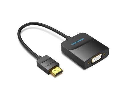 Conversor Vention 42154/ HDMI Macho - VGA Hembra/ 15cm/ Negro