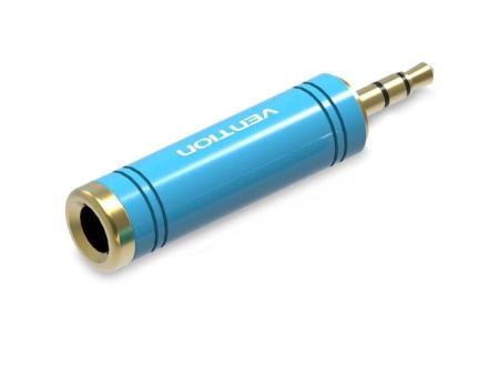 Adaptador Jack Vention VAB-S04-L/ Jack 3.5 Macho - Jack 6.5 Hembra/ Azul