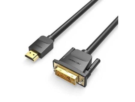 Cable Conversor Vention ABFBF/ DVI Macho - HDMI Macho/ 1m/ Negro