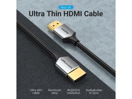 Cable HDMI 2.0 4K Vention ALEHD/ HDMI Macho - HDMI Macho/ 50cm/ Gris