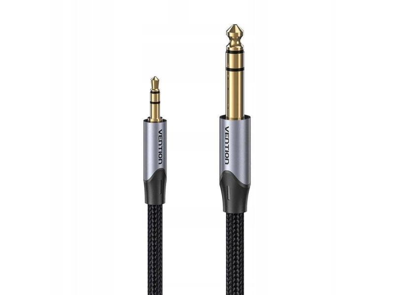 Cable Estéreo Vention BAUHG/ Jack 3.5 Macho - Jack 6.3 Macho/ 1.5m/ Gris