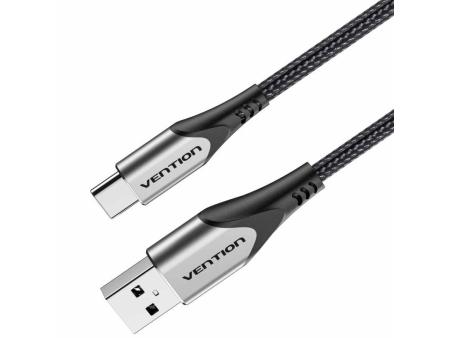 Cable USB 2.0 Tipo-C Vention CODHH/ USB Macho - USB Tipo-C Macho/ Hasta 60W/ 480Mbps/ 2m/ Gris