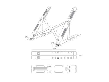 Soporte para Portátil/Tablet Aisens LPS2M-173 hasta 15'