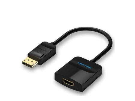 Conversor Vention HBGBB/ Displayport Macho - HDMI Hembra/ 15cm/ Negro