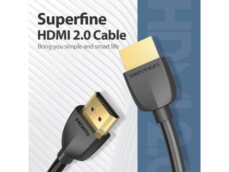 Cable HDMI 2.0 4K Portatil Vention AAIBD/ HDMI Macho - HDMI Macho/ 50cm/ Negro