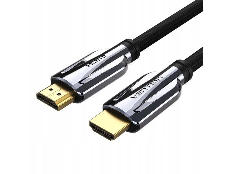 Cable HDMI 2.1 8K Vention AALBF/ HDMI Macho - HDMI Macho/ 1m/ Gris y Negro