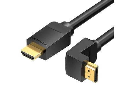 Cable HDMI 2.0 4K Acodado Vention AAQBF/ HDMI Macho - HDMI Macho/ 1m/ Negro