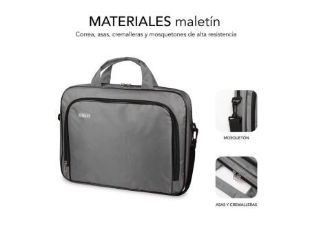 Maletín Subblim Oxford para Portátiles hasta 12.5'/ Gris