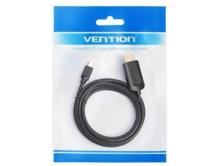 Cable Conversor HDMI 1.4 4K Vention CGUBI/ USB Tipo-C Macho - HDMI Macho/ 3m/ Negro