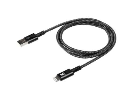 Cable USB 2.0 Lightning Xtorm CX2021/ USB Macho - Lightning Macho/ Hasta 12W/ 480Mbps/ 3m/ Negro