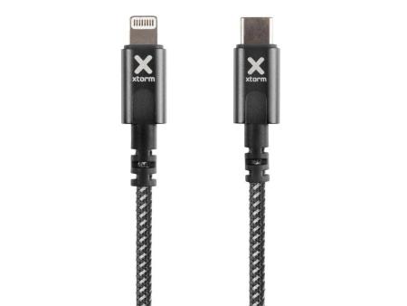 Cable USB Tipo-C Lightning Xtorm CX2041/ USB Tipo-C Macho - Lightning Macho/ Hasta 60W/ 480Mbps/ 3m/ Negro