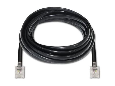 Cable de Teléfono RJ11 6P4C Aisens A143-0319/ 2m/ Negro