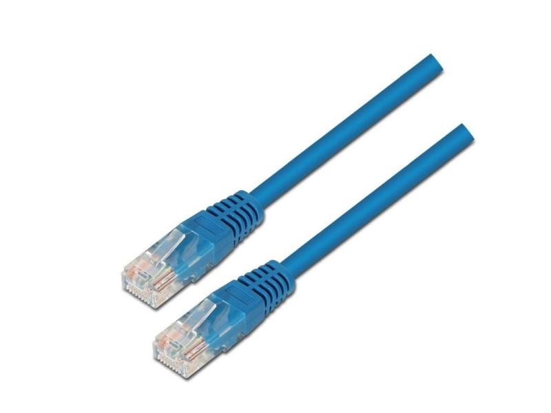 Cable de Red RJ45 UTP Aisens A133-0190 Cat.5e/ 50cm/ Azul