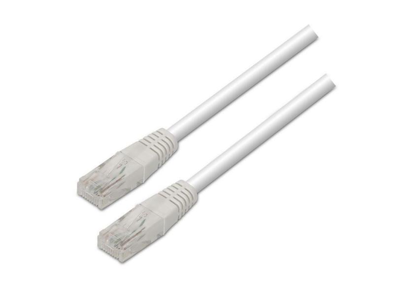 Cable de Red RJ45 UTP Aisens A133-0196 Cat.5e/ 50cm/ Blanco