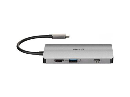 Docking USB Tipo-C D-Link DUB-M810/ 3xUSB/ 1xUSB Tipo-C/ 1xThunderbolt/ 1xHDMI/ 1xRJ45/ 1xLector tarjetas/ Gris