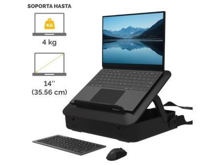 Maletín con Elevador Fellowes Breyta para Portátiles hasta 14'/ Negro