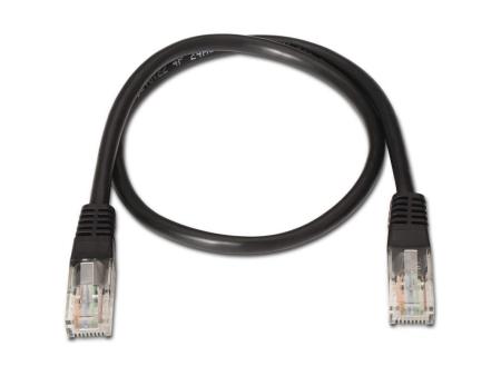 Cable de Red RJ45 UTP Aisens A135-0258/ Cat.6/ 1m/ Negro