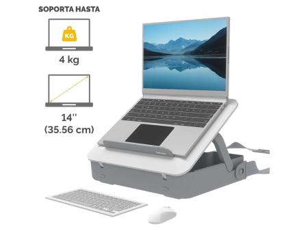 Maletín con Elevador Fellowes Breyta para Portátiles hasta 14'/ Blanco