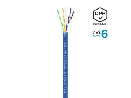 Bobina de Cable RJ45 UTP AWG24 LSZH CPR Dca Aisens A135-0662 Cat.6/ 100m/ Azul