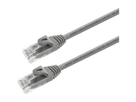 Cable de Red RJ45 UTP Aisens A145-0324 Cat.6A/ 25cm/ Gris