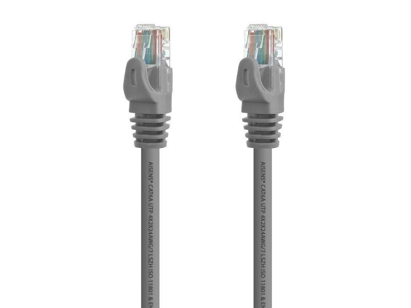 Cable de Red RJ45 UTP Aisens A145-0327 Cat.6A/ 2m/ Gris