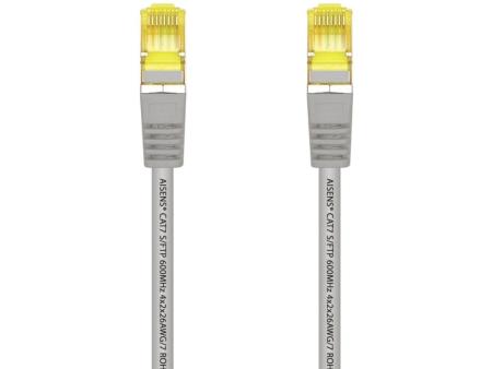 Cable de Red RJ45 S/FTP Aisens A146-0332 Cat.7/ 25cm/ Gris