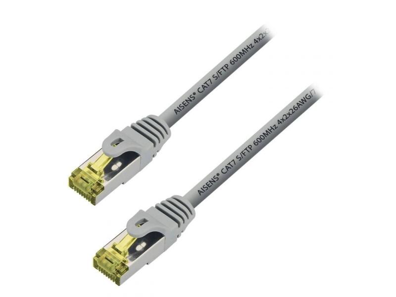 Cable de Red RJ45 S/FTP Aisens A146-0333 Cat.7/ 50cm/ Gris