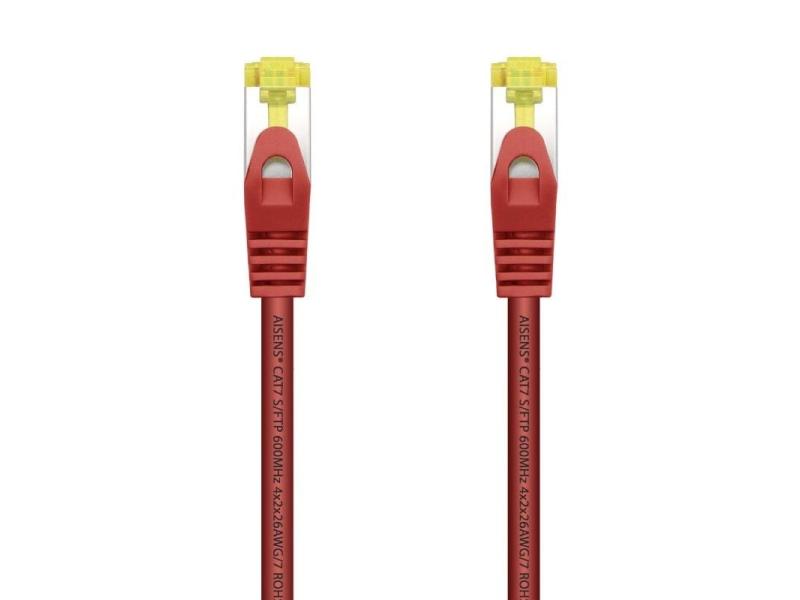 Cable de Red RJ45 SFTP Aisens A146-0468 Cat.7/ 25cm/ Rojo