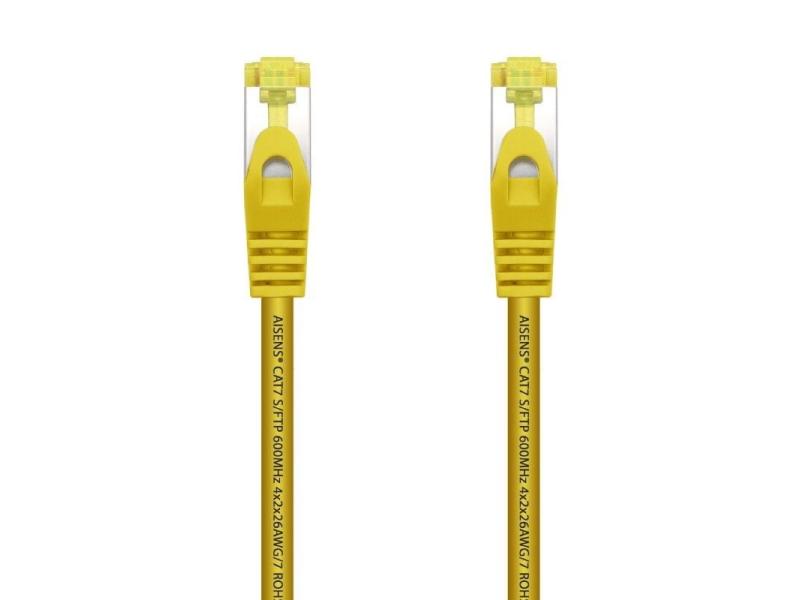 Cable de Red RJ45 SFTP Aisens A146-0472 Cat.7/ 25cm/ Amarillo