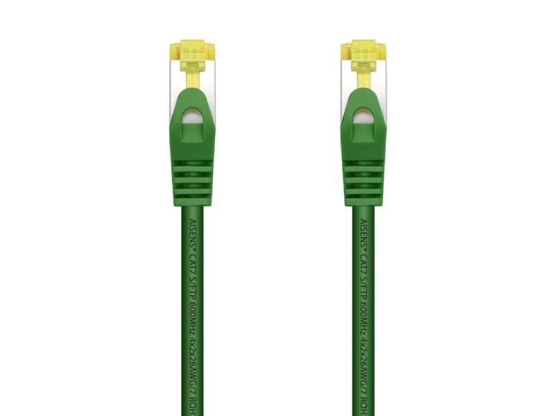 Cable de Red RJ45 SFTP Aisens A146-0480 Cat.7/ 25cm/ Verde