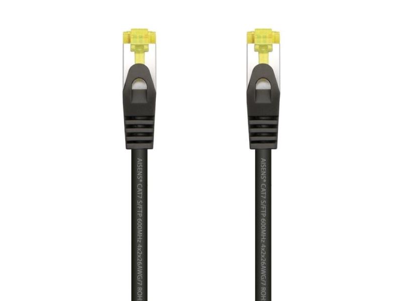 Cable de Red RJ45 SFTP Aisens A146-0484 Cat.7/ 25cm/ Negro