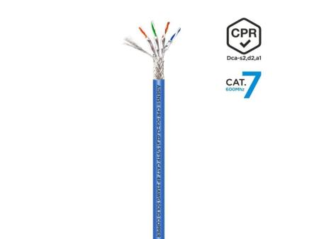 Bobina de Cable RJ45 SFTP AWG23 LSZH CPR Dca Aisens A146-0664 Cat.7/ 100m/ Azul