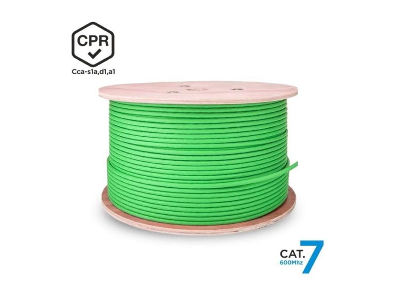 Bobina de Cable RJ45 SFTP AWG23 LSZH CPR Cca Aisens A146-0667 Cat.7/ 305m/ Verde