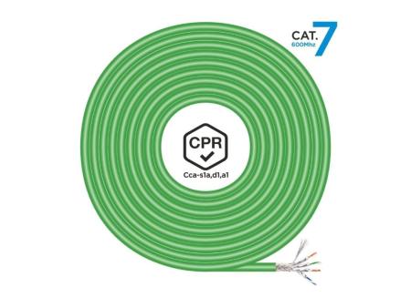 Bobina de Cable RJ45 SFTP AWG23 LSZH CPR Cca Aisens A146-0667 Cat.7/ 305m/ Verde