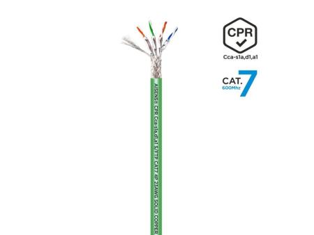 Bobina de Cable RJ45 SFTP AWG23 LSZH CPR Cca Aisens A146-0667 Cat.7/ 305m/ Verde